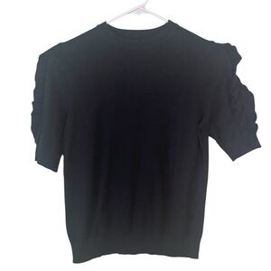 Who What Wear ruffled sleeves crop knit sweater top. Size XS GUC
